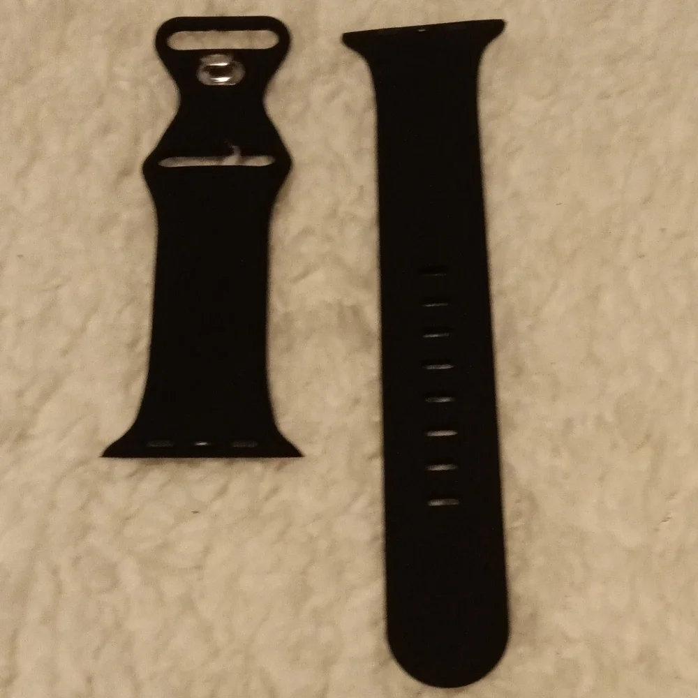 NEW BLACK Apple Watch Band - Silicone